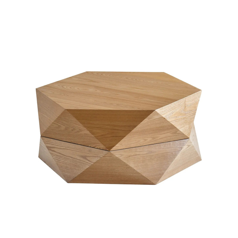 36.61'' Retro Style Polygon Flip Top Coffee Table by HouseOfZazla