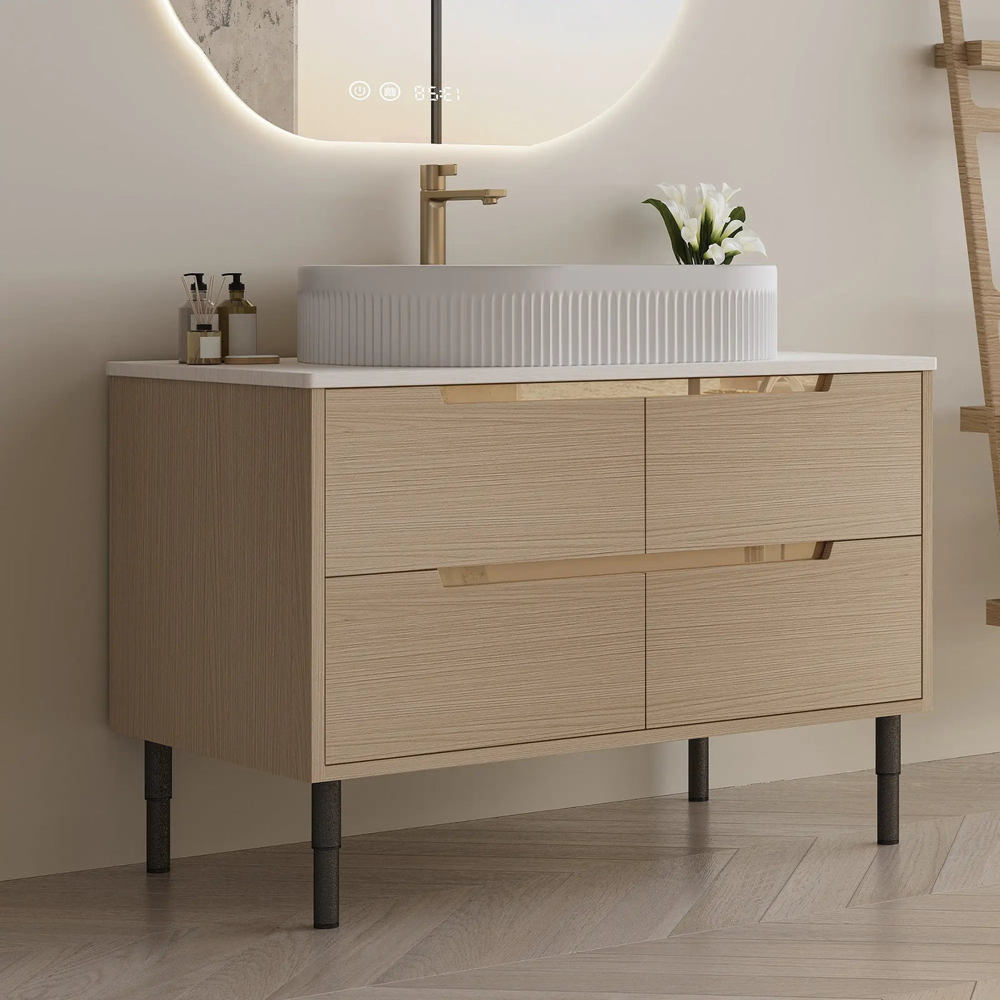 36 Inch Bathroom Vanity with Ceramic Sink by HouseOfZazla