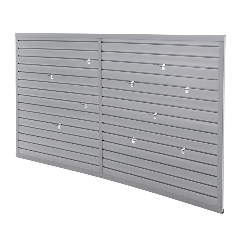Heavy Duty PVC Slatwall Garage Organizer, 8ft x 4ft by HouseOfZazla
