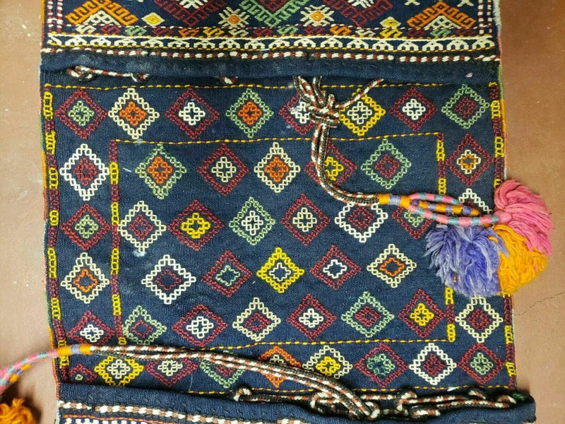 2' X 4' Handmade Turkish Tribal Kilim Wool Rug Double Saddle Bag Khorjin Nice by Jewel Rugs