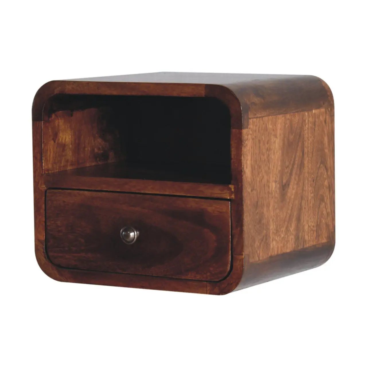 Curved Upper Slot Floating Nightstand by Unique Piece Furniture