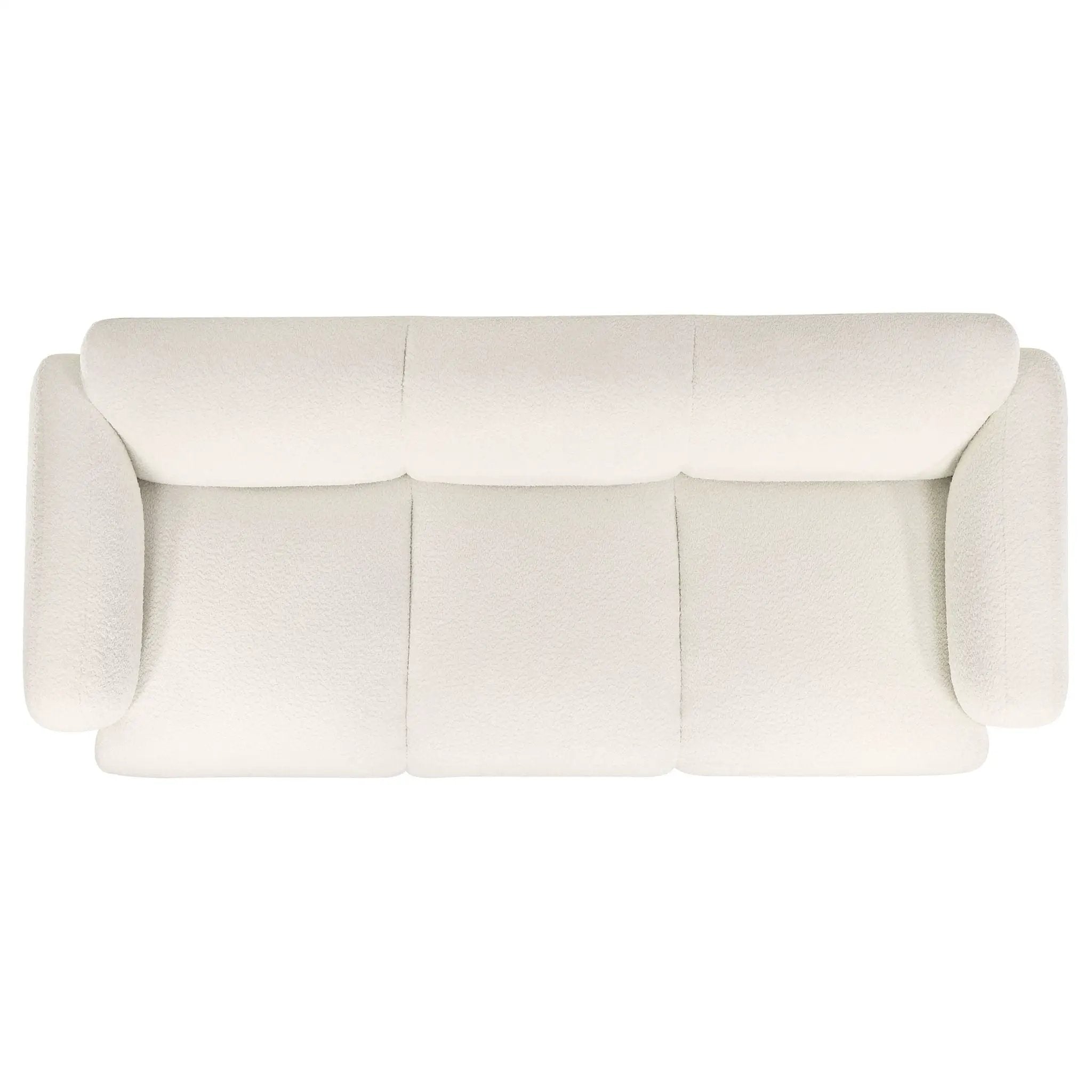 Dorset 3-piece Upholstered Round Track Arm Sofa Set White by Unique Piece Furniture
