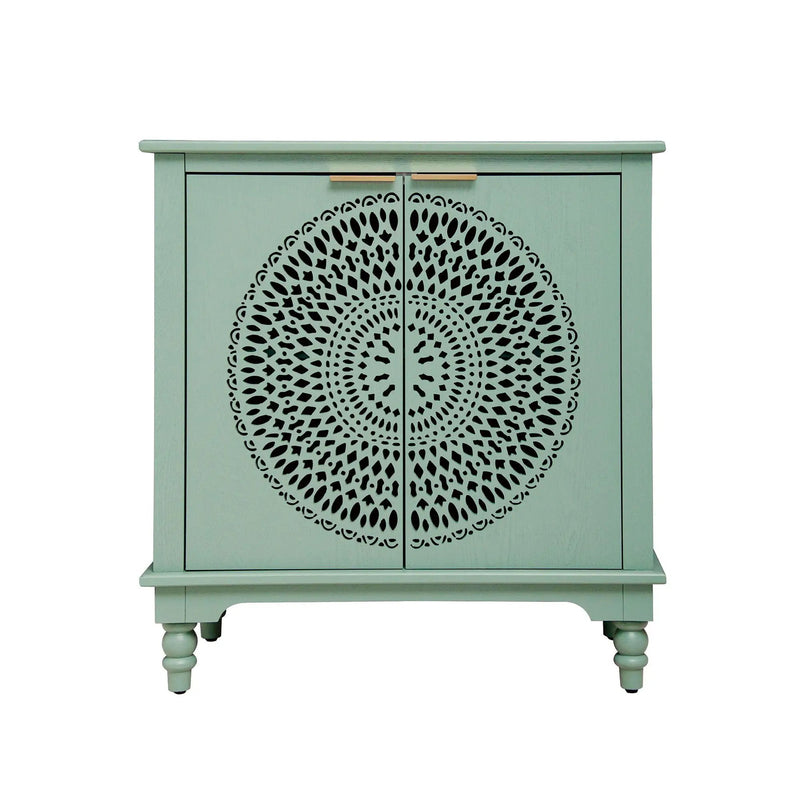 Hollow - Carved 2 Doors Accent Cabinet by HouseOfZazla