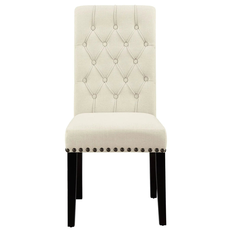 Button Tufted Side Chairs (Set of 2) - Beige