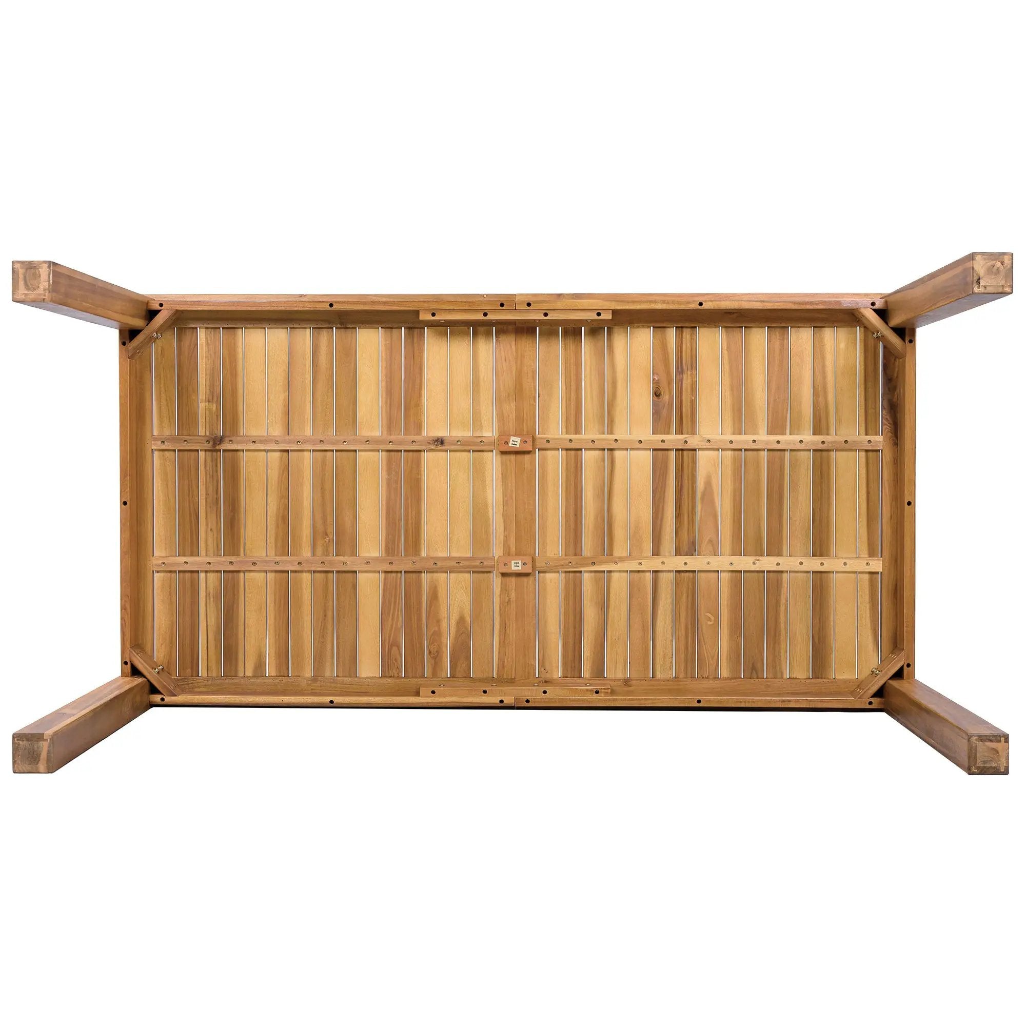 TOPMAX Patio Wooden Dining Table, 67"L Rectangular by HouseOfZazla