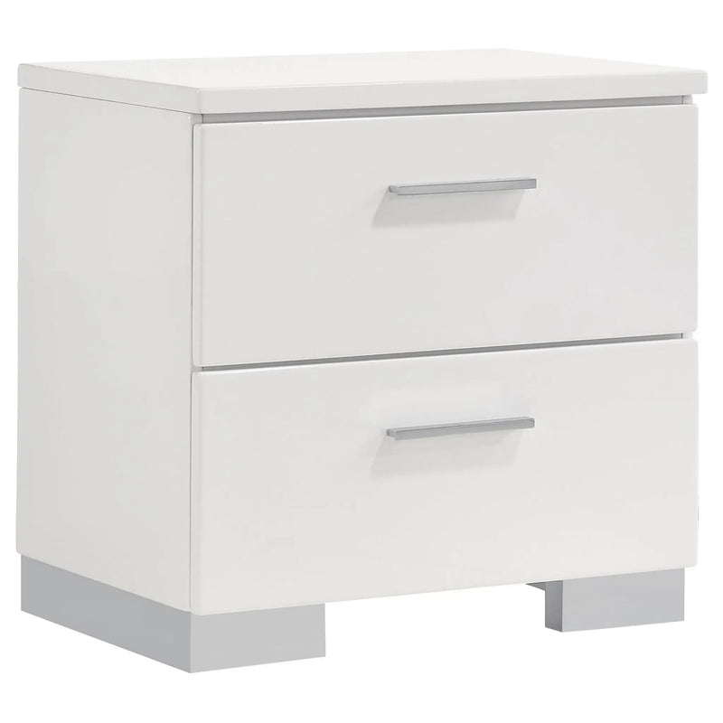 Felicity 4-piece California King Platform Bedroom Set White by Unique Piece Furniture