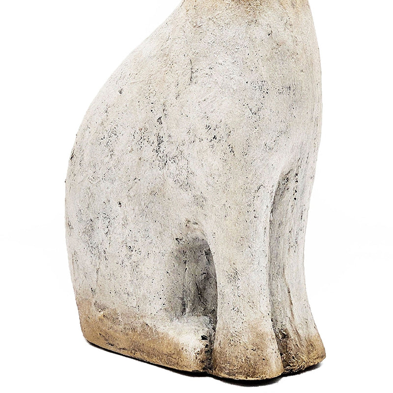 White Magnesium Rabbit Figurine with Gold Iron Ears by HouseOfZazla