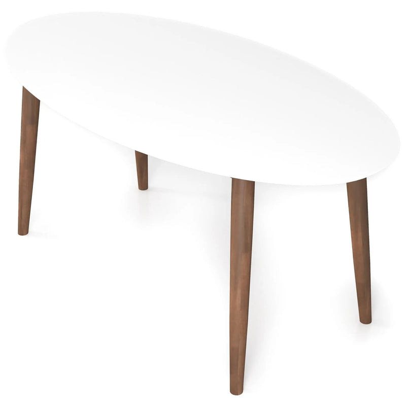 Ada - Mid-Century Modern Style Oval Dining Table by HouseOfZazla