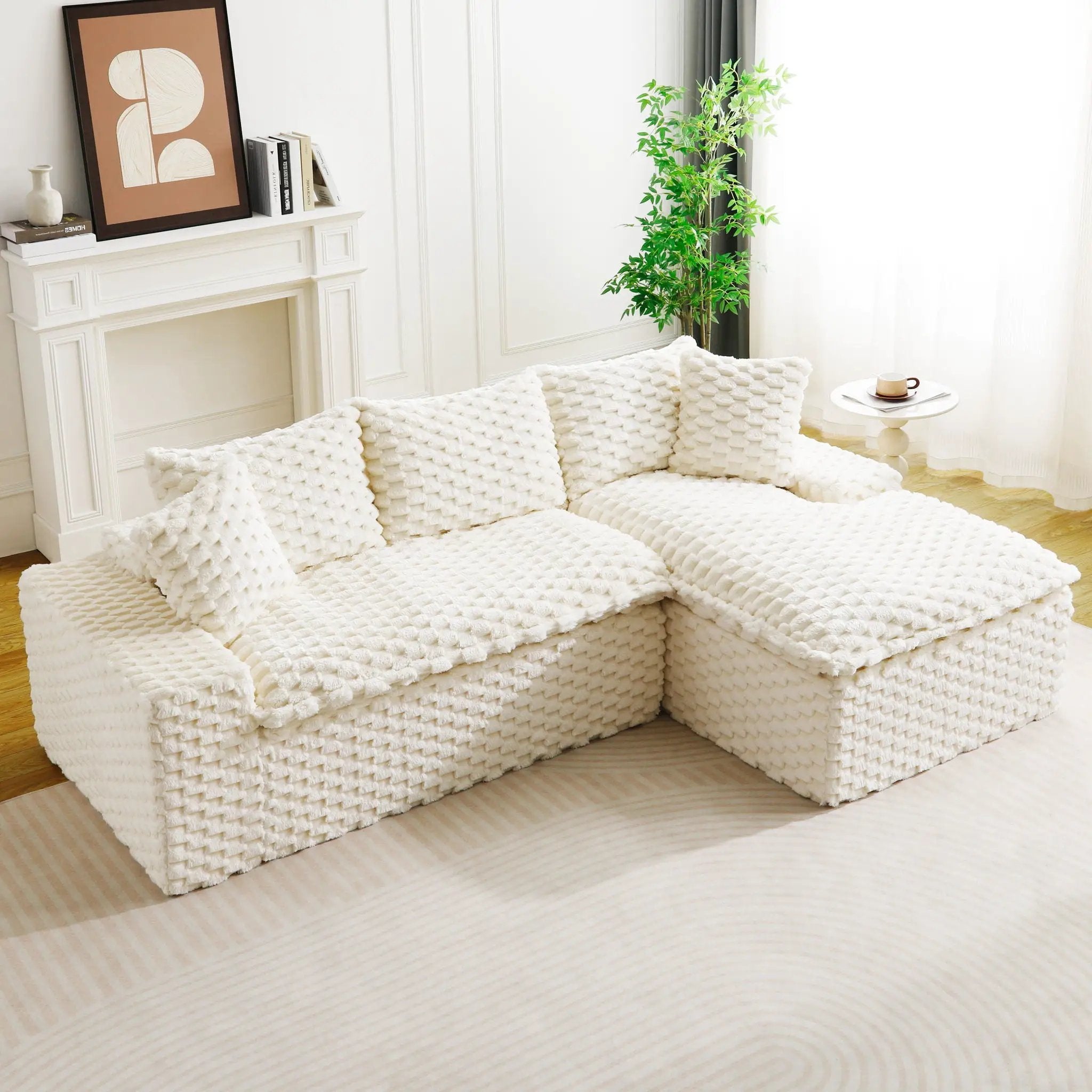 Modular Sofa, Convertible Twin Seat With Chaise Lounge by HouseOfZazla