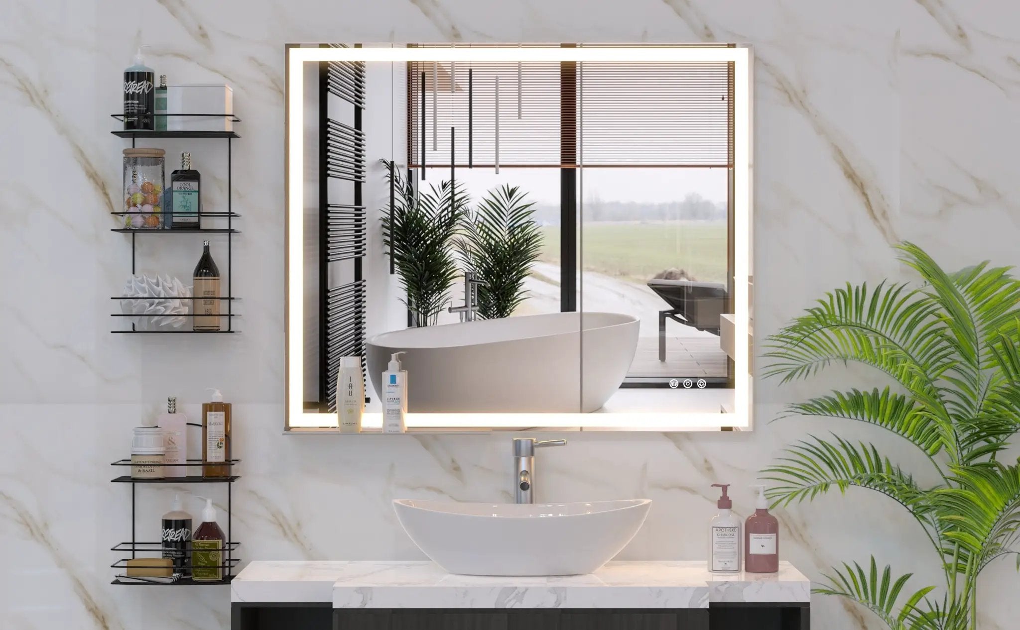 30x36 Inch LED Bathroom Vanity Mirror by HouseOfZazla