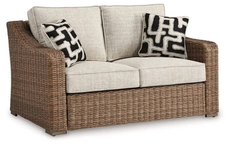 Beachcroft - Loveseat With Cushion - Beige by Unique Piece Furniture