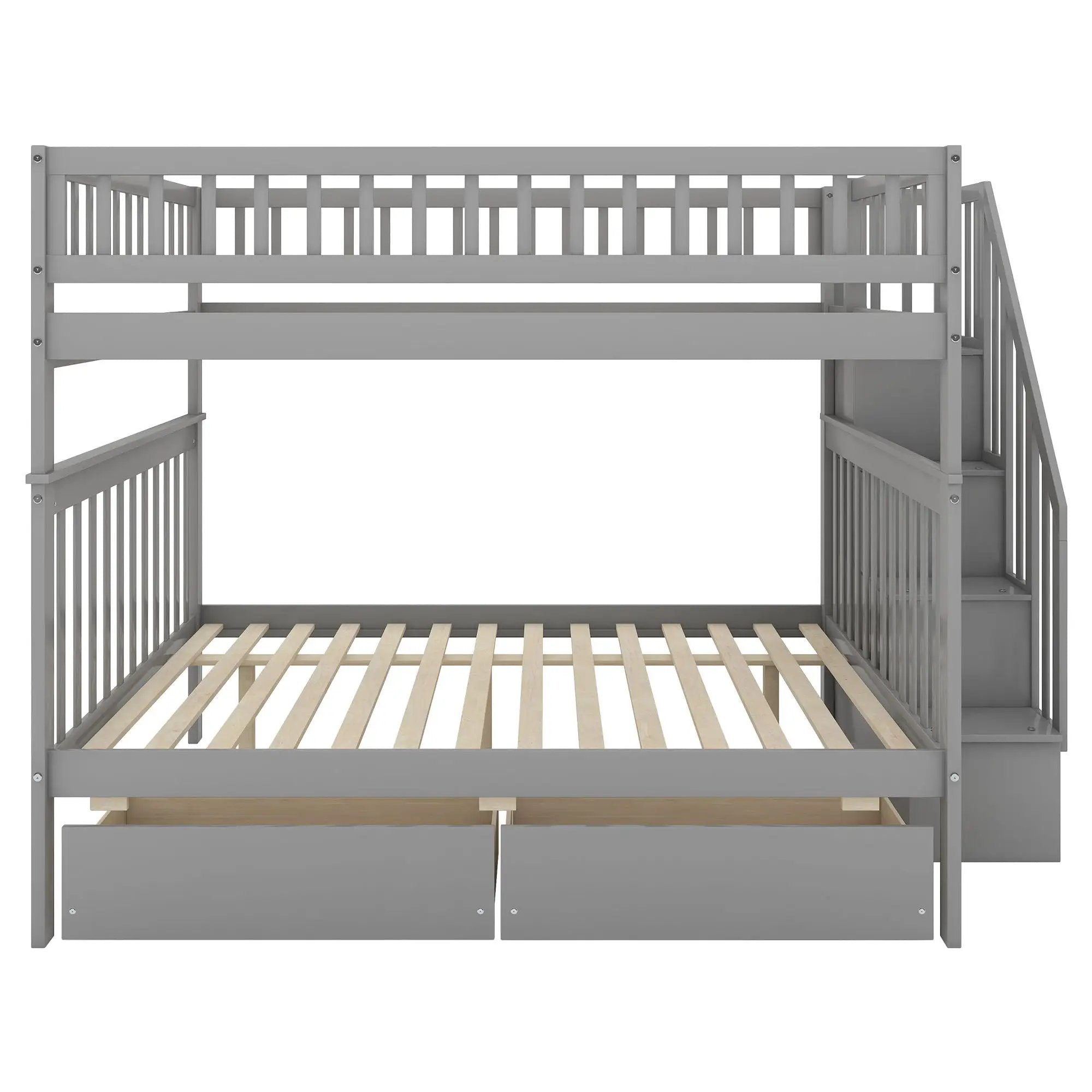 Bunk Bed With Staircase by HouseOfZazla