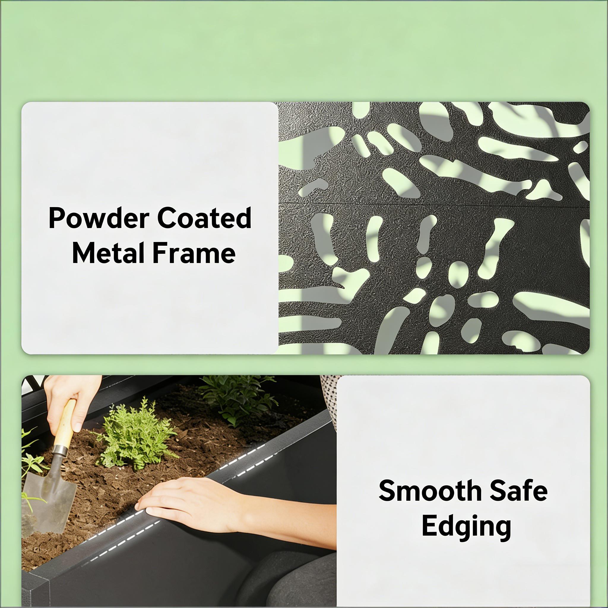 Trellis Planter with Spacious Metal Box and Efficient Drainage by HouseOfZazla