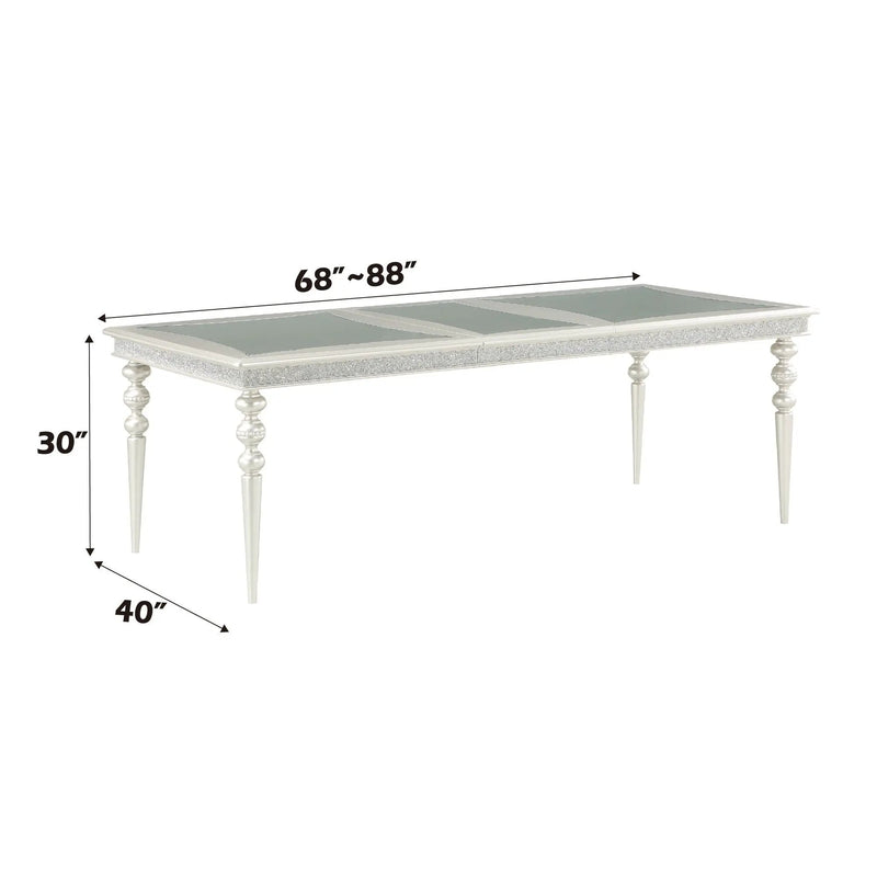 Maverick Dining Table - Silver by HouseOfZazla