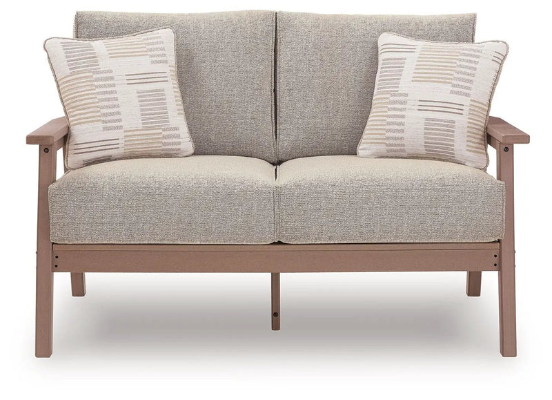 Grover Beach - Loveseat With Cushion - Driftwood by Unique Piece Furniture