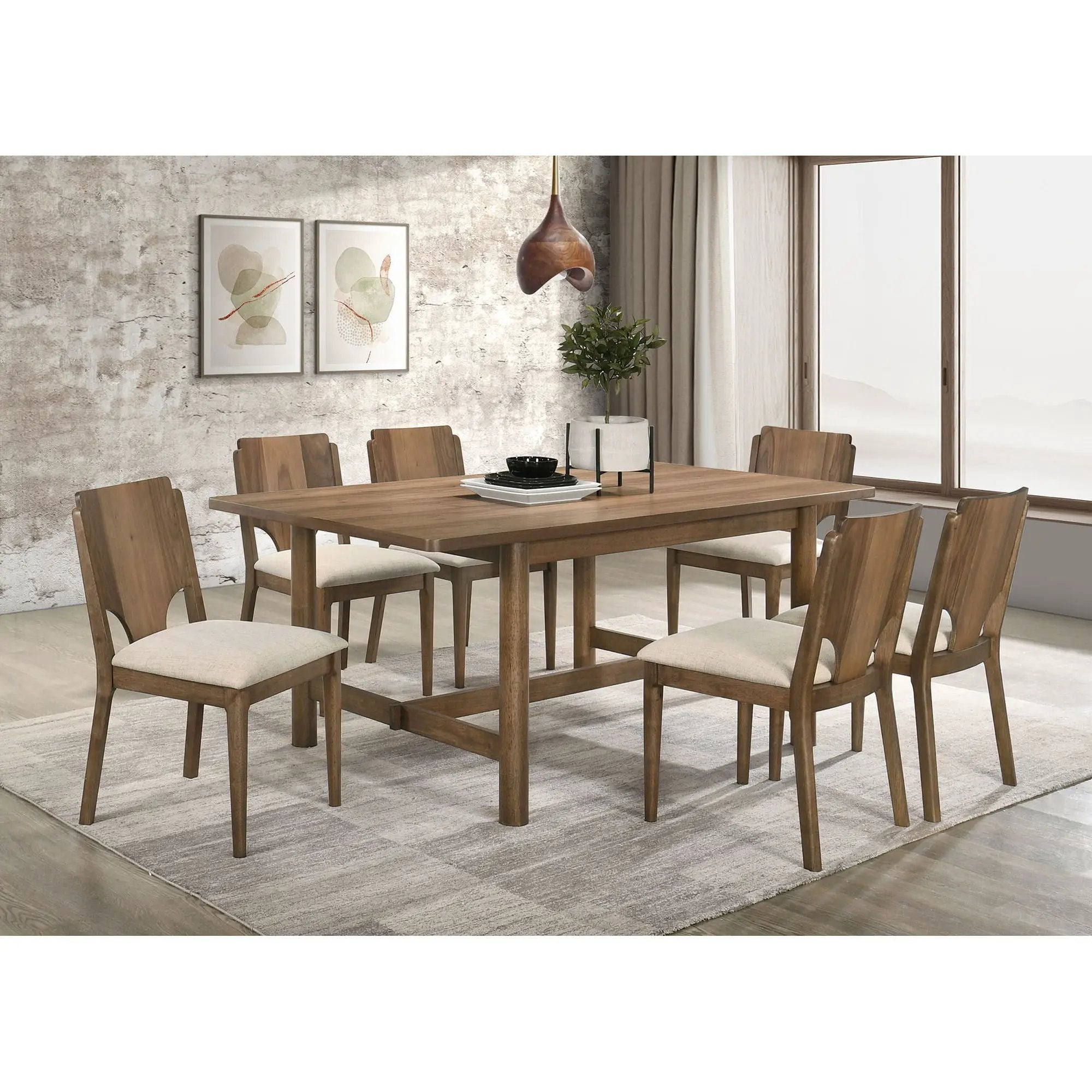Graham - Rectangular Dining Table - Walnut by HouseOfZazla