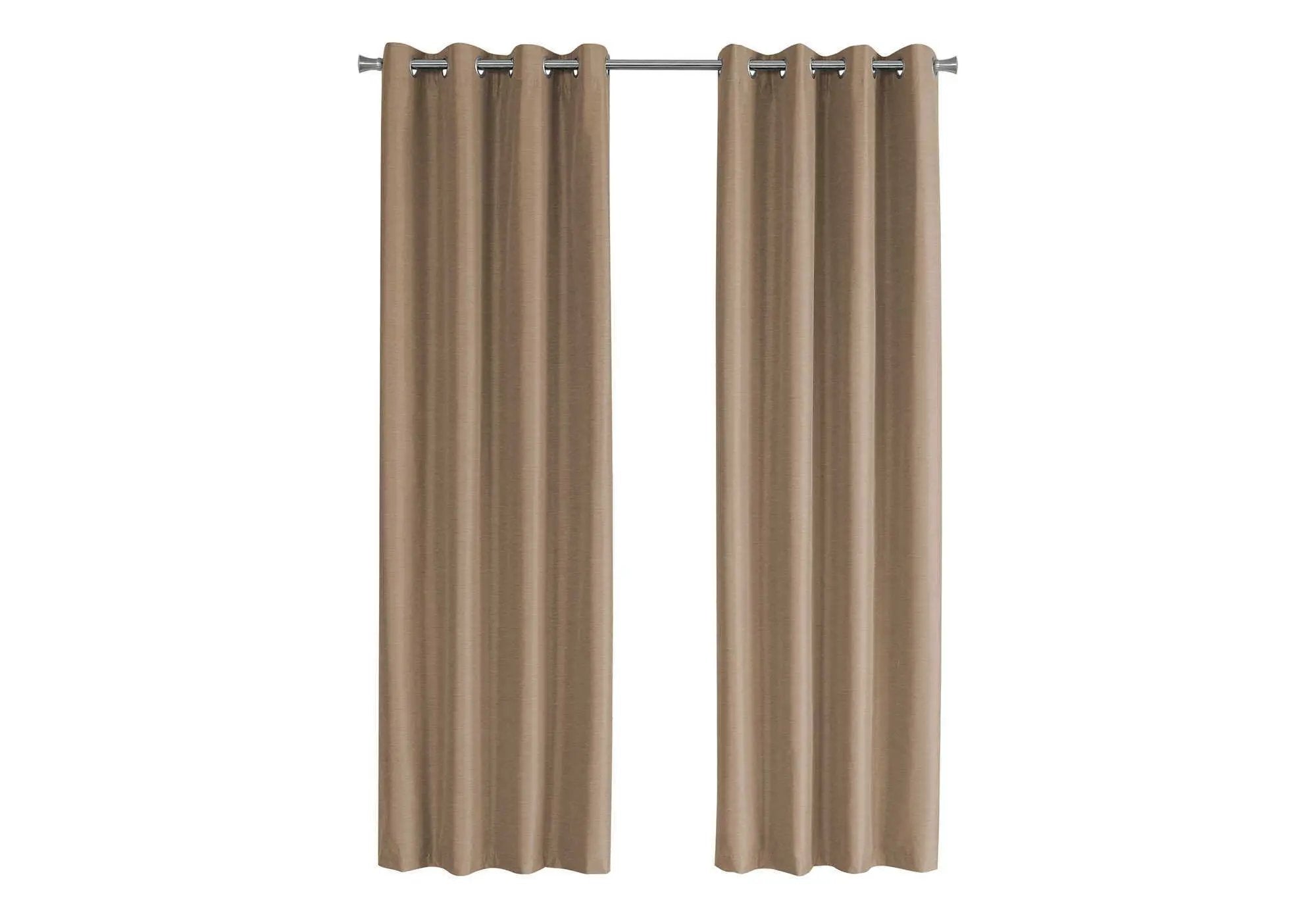 2 Pieces Set, Curtain Panel, Room Darkening, Grommet, Contemporary & Modern by Unique Piece Furniture