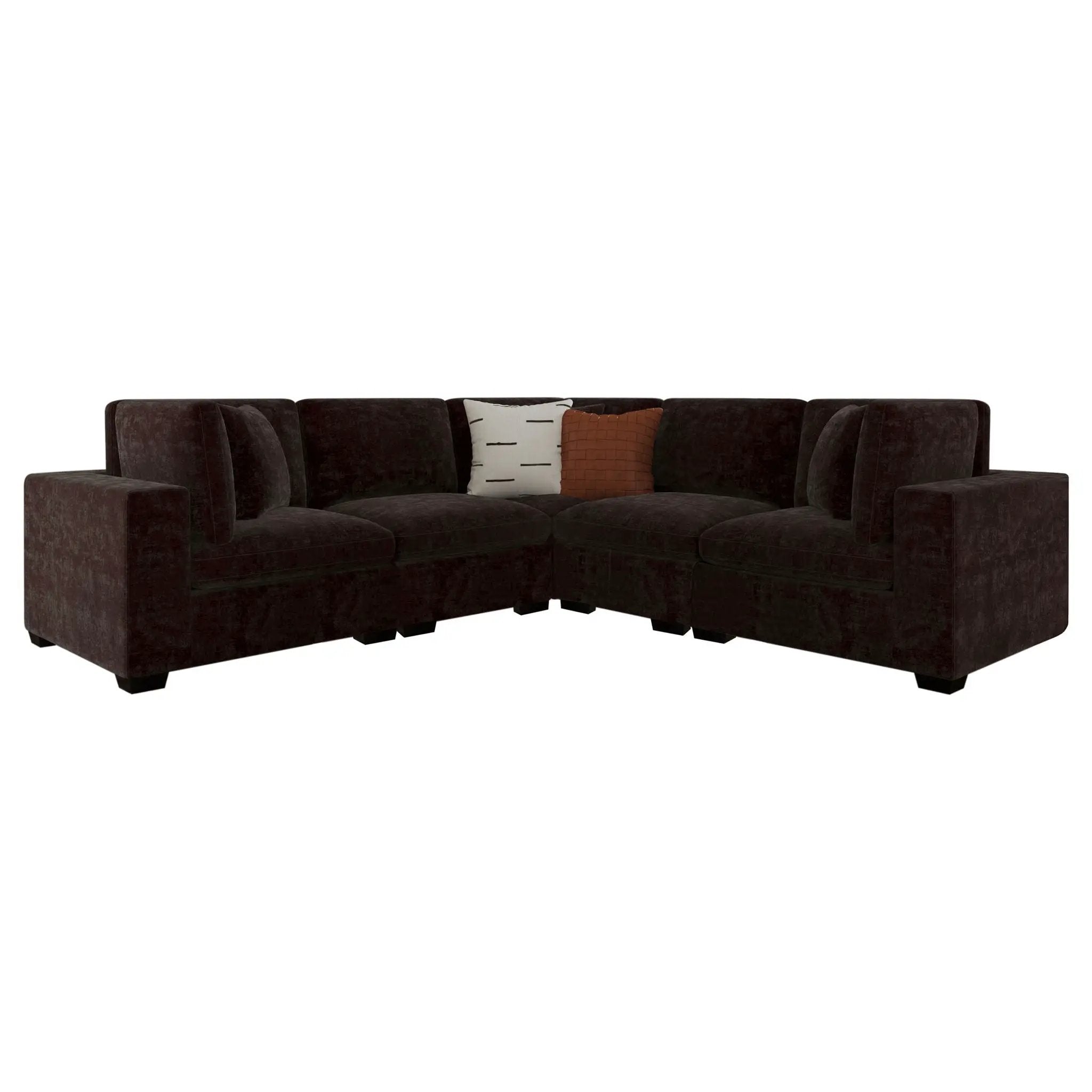 Lakeview 6-piece Upholstered Modular Sectional Chocolate by Unique Piece Furniture