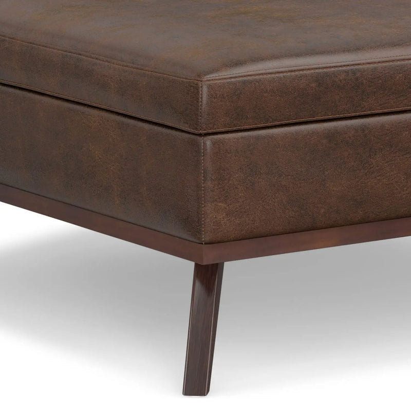 Owen - Multifunctional Square Coffee Table Storage Ottoman by HouseOfZazla
