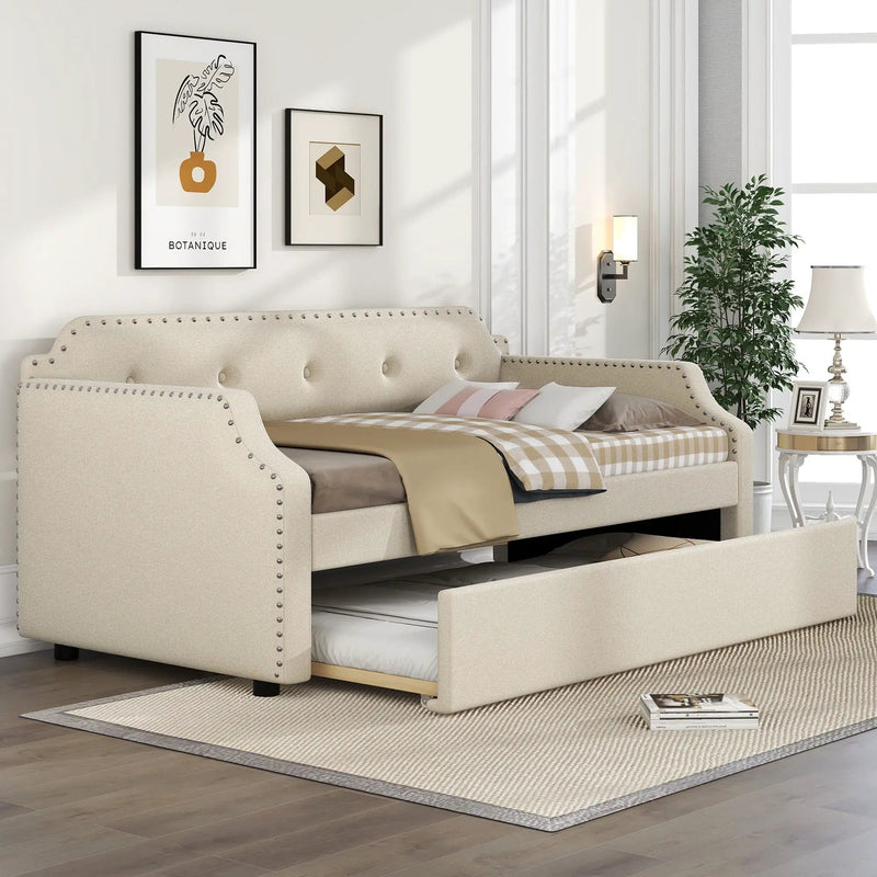 Upholstered Daybed With Trundle by Unique Piece Furniture
