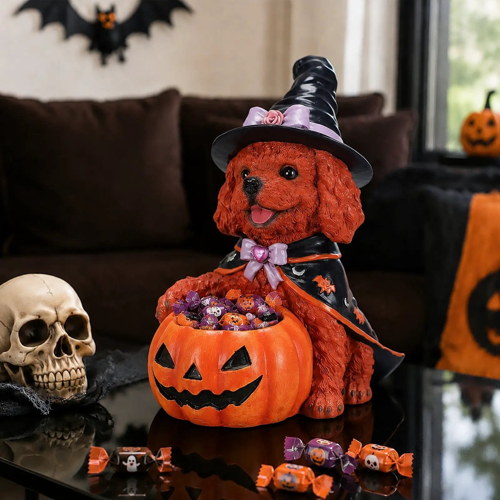 Halloween Puppy Figurine by HouseOfZazla