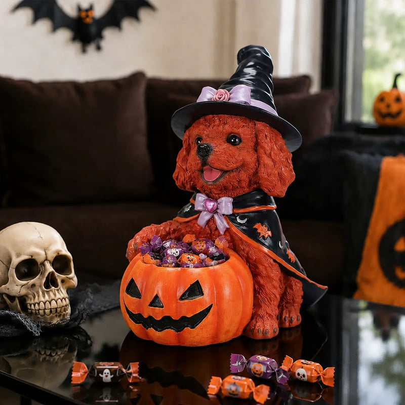 Halloween Puppy Figurine by HouseOfZazla