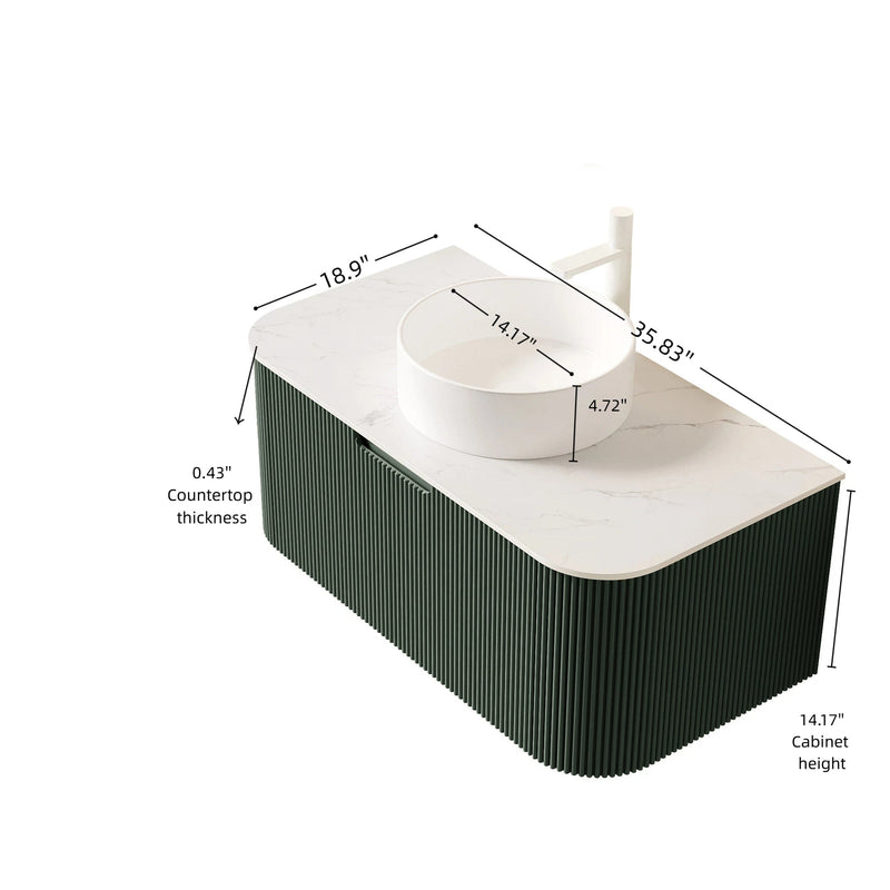 DINA 36" Bathroom Vanity and Sink by HouseOfZazla