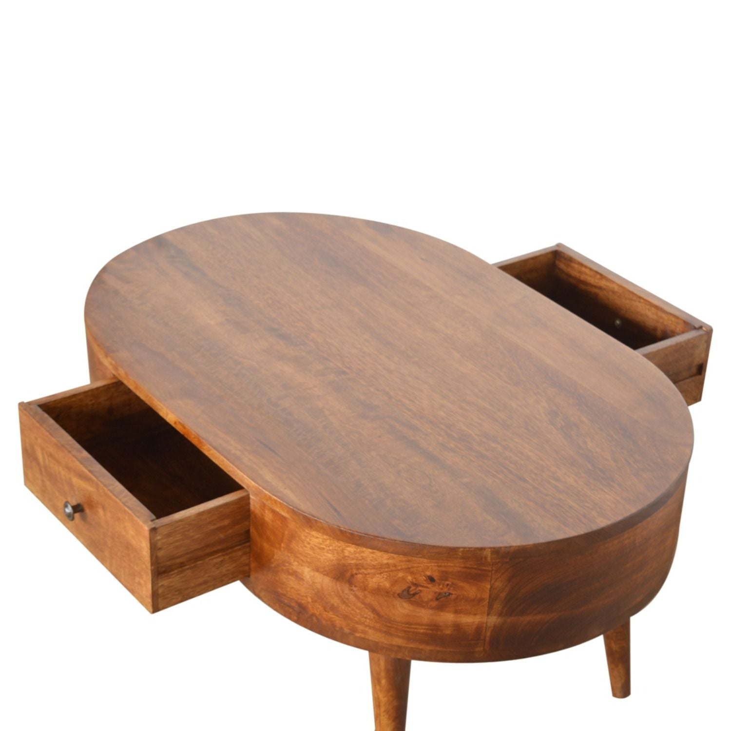 Rounded Wood Table by HouseOfZazla