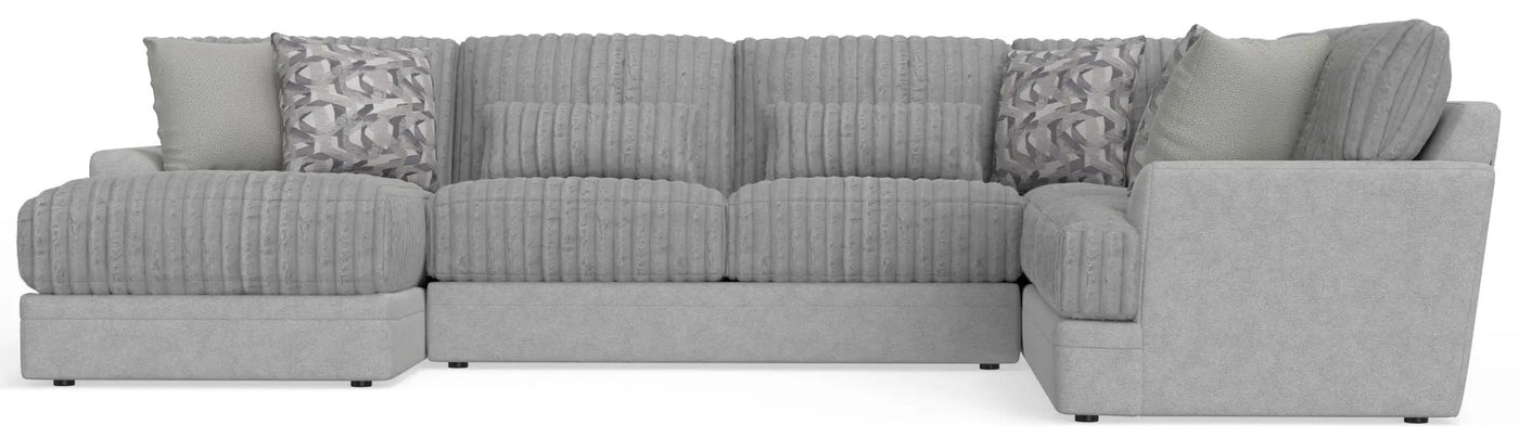 Titan - Sectional With Comfort Coil Seating And Accent Pillows Included by Unique Piece Furniture