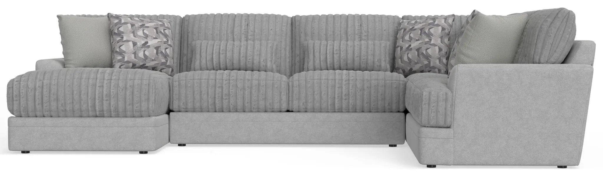 Titan - Sectional With Comfort Coil Seating And Accent Pillows Included by Unique Piece Furniture
