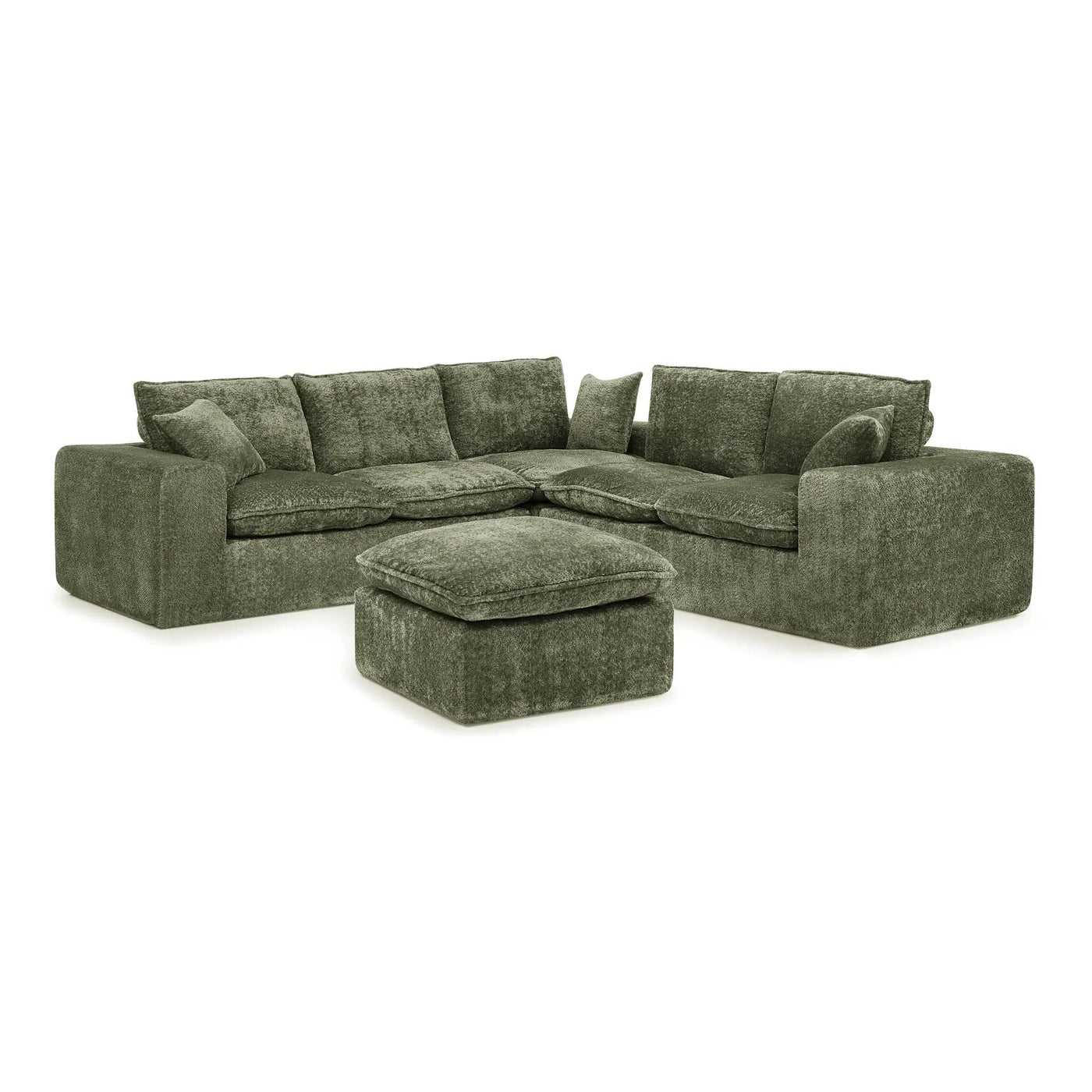Sectional Sofa With Moveable Ottoman by Unique Piece Furniture