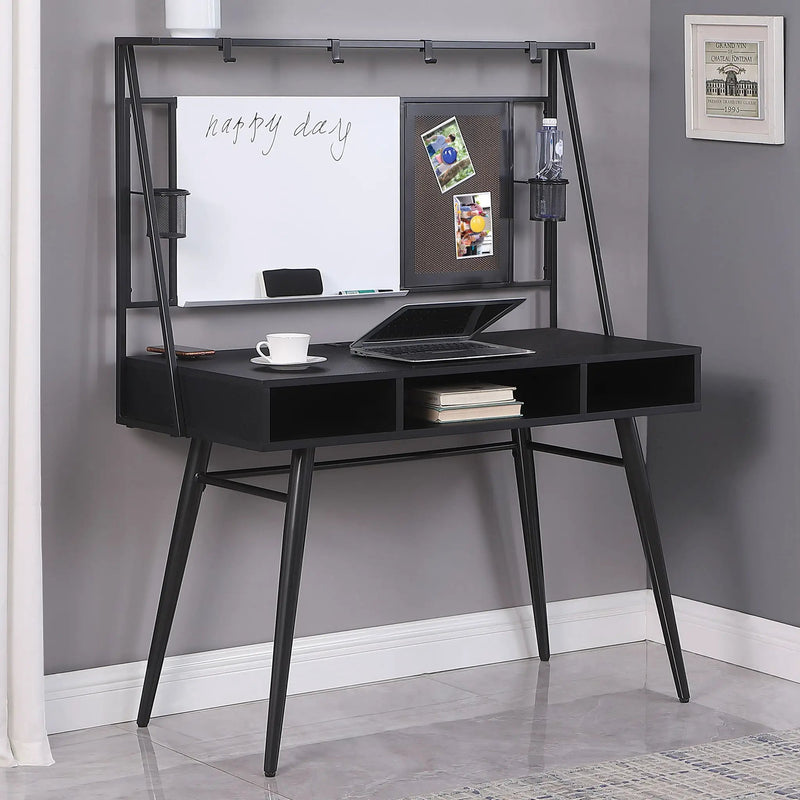 Jessie 47-inch Writing Desk with Whiteboard and USB Black by Unique Piece Furniture