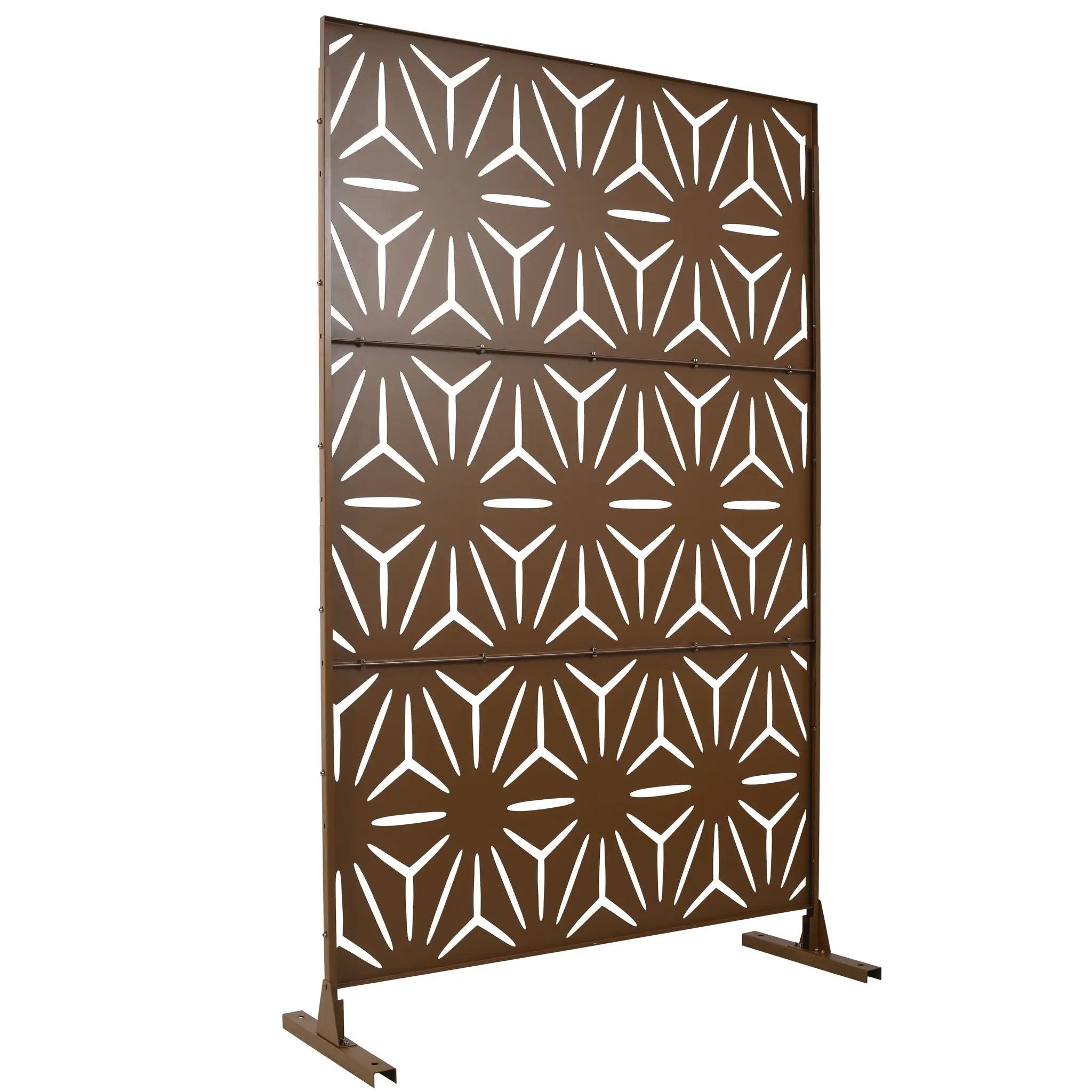 Outdoor & Indoor Metal Privacy Screen, Freestanding Decorative Panels by Unique Piece Furniture
