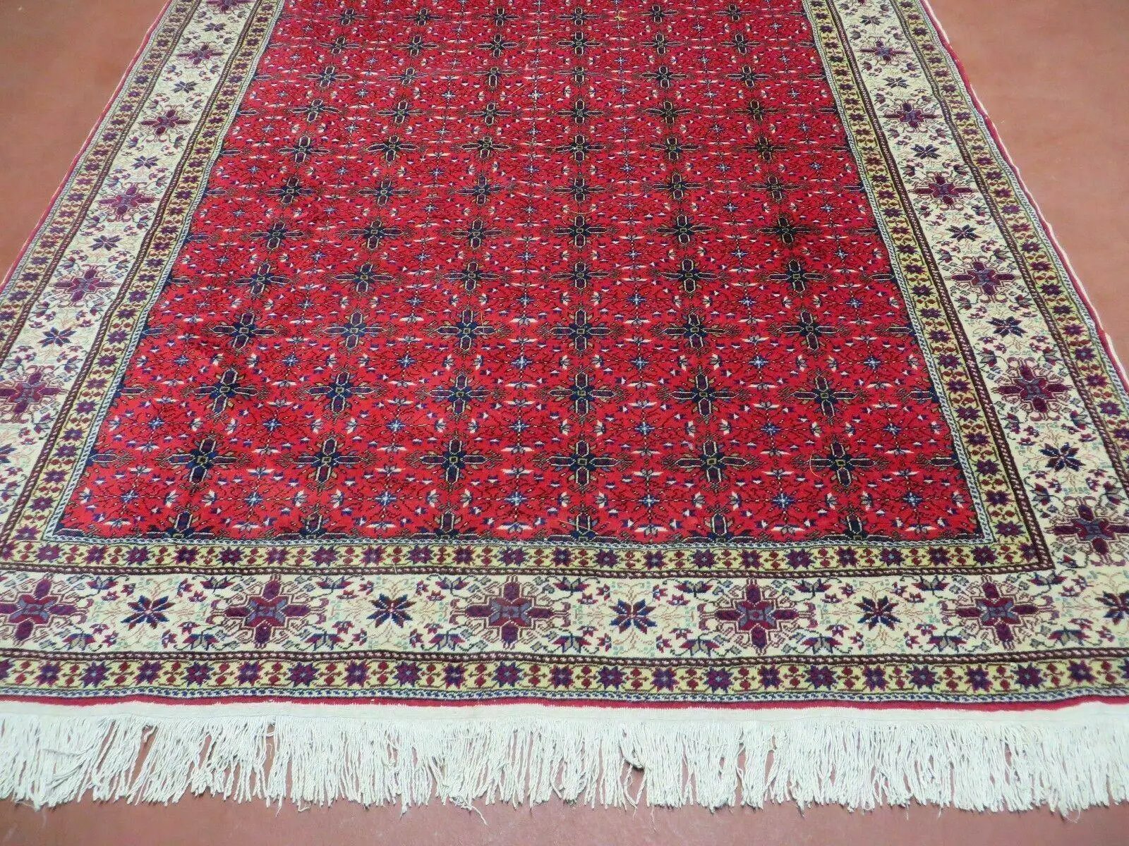 6' X 10' Vintage Handmade Turkish Sevas Kayseri Wool Rug Carpet Nice by Jewel Rugs