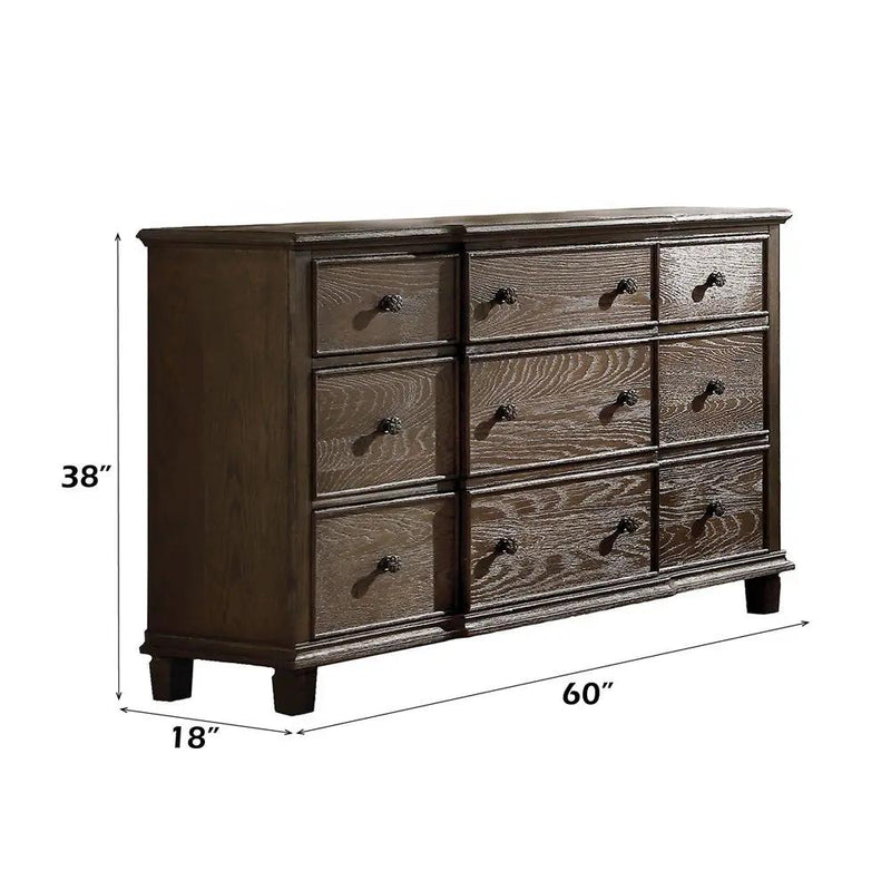 Baudouin - Dresser - Weathered Oak by Unique Piece Furniture