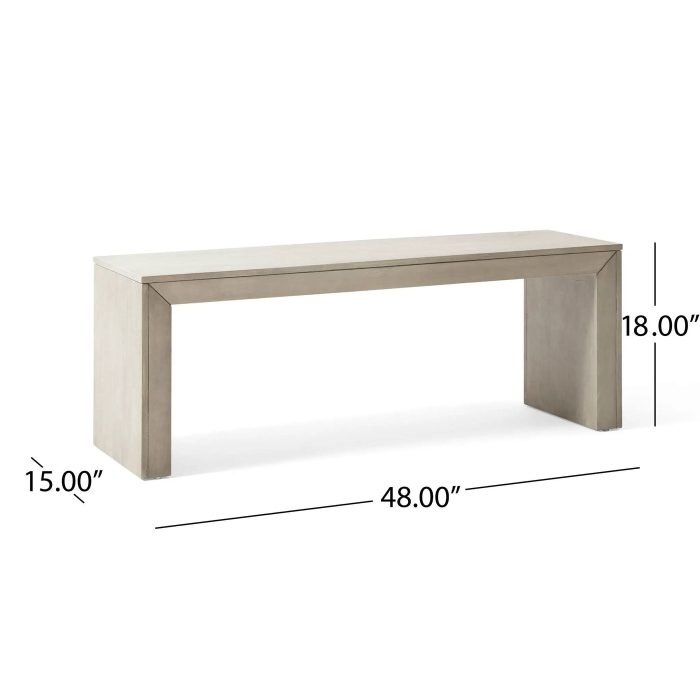 Acacia Wood Dining Bench, Farmhouse Style by HouseOfZazla