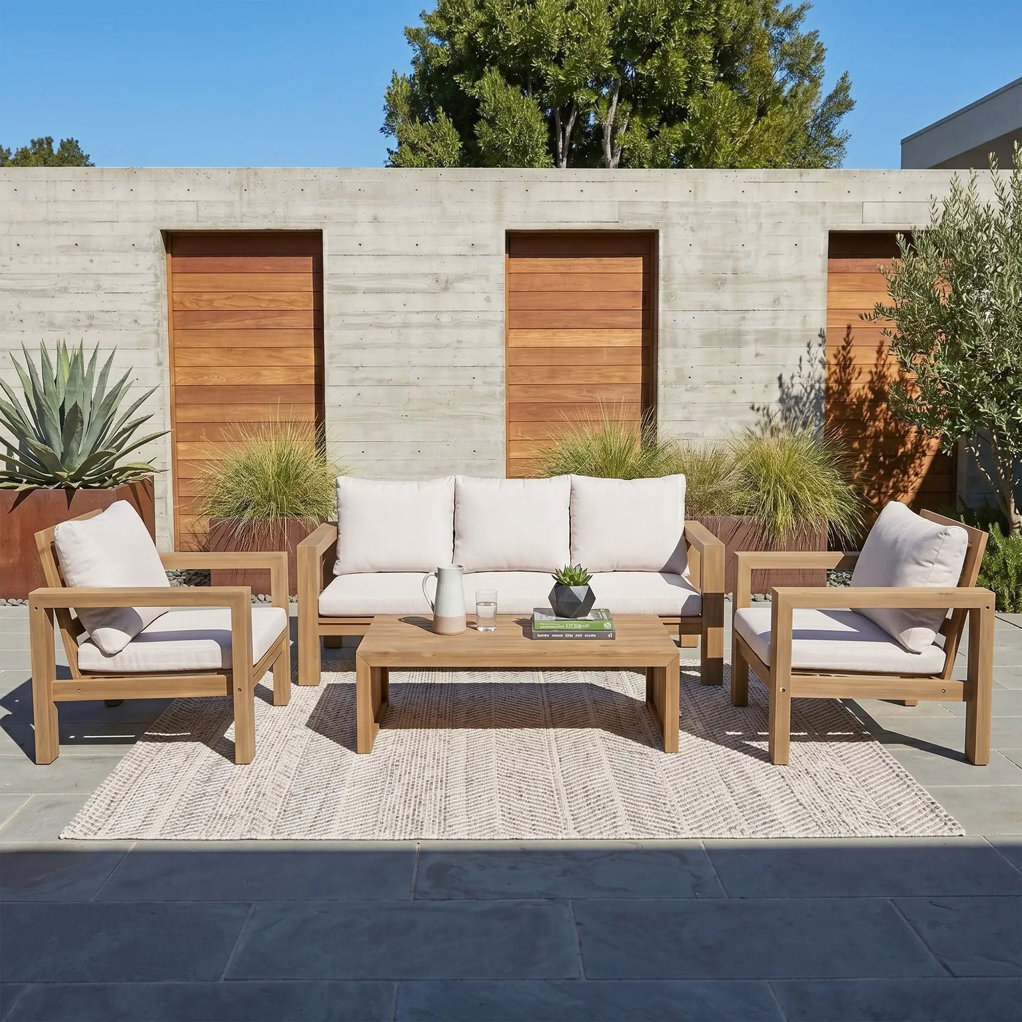 4 Piece Patio Sofa Set by HouseOfZazla