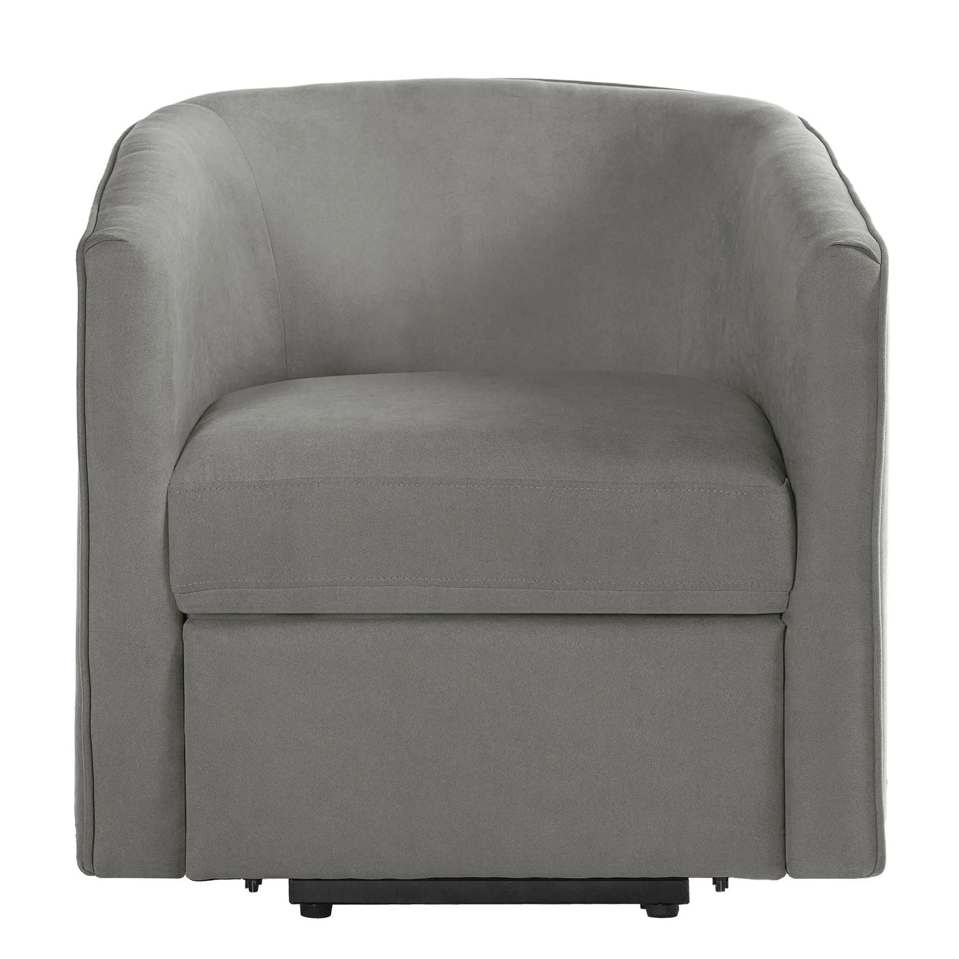 Power Lift Recliner Barrel Shape Reclining Chair With Footrest And Side Pocket by Unique Piece Furniture