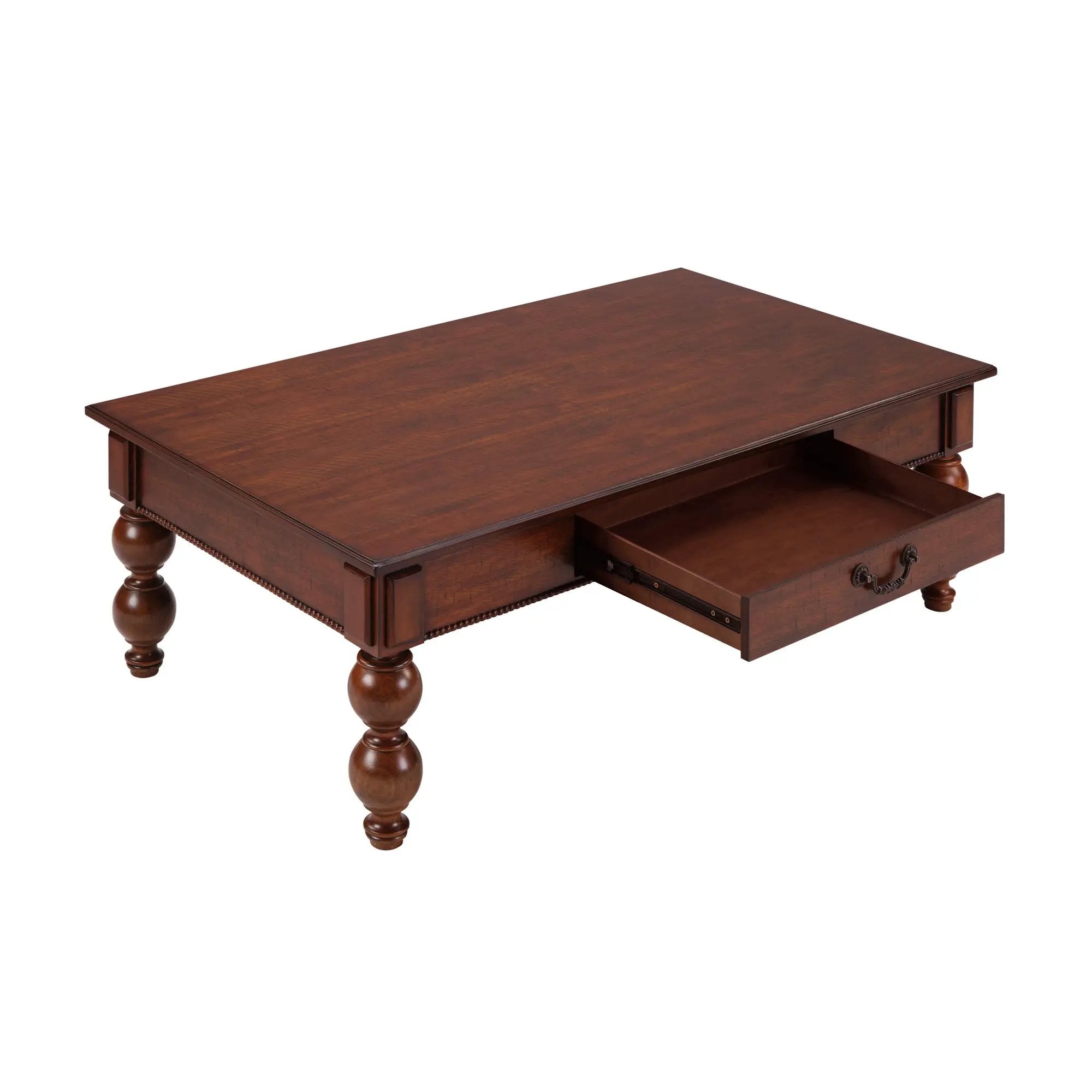 Rectangular Wooden Coffee Table with Storage Drawer by HouseOfZazla