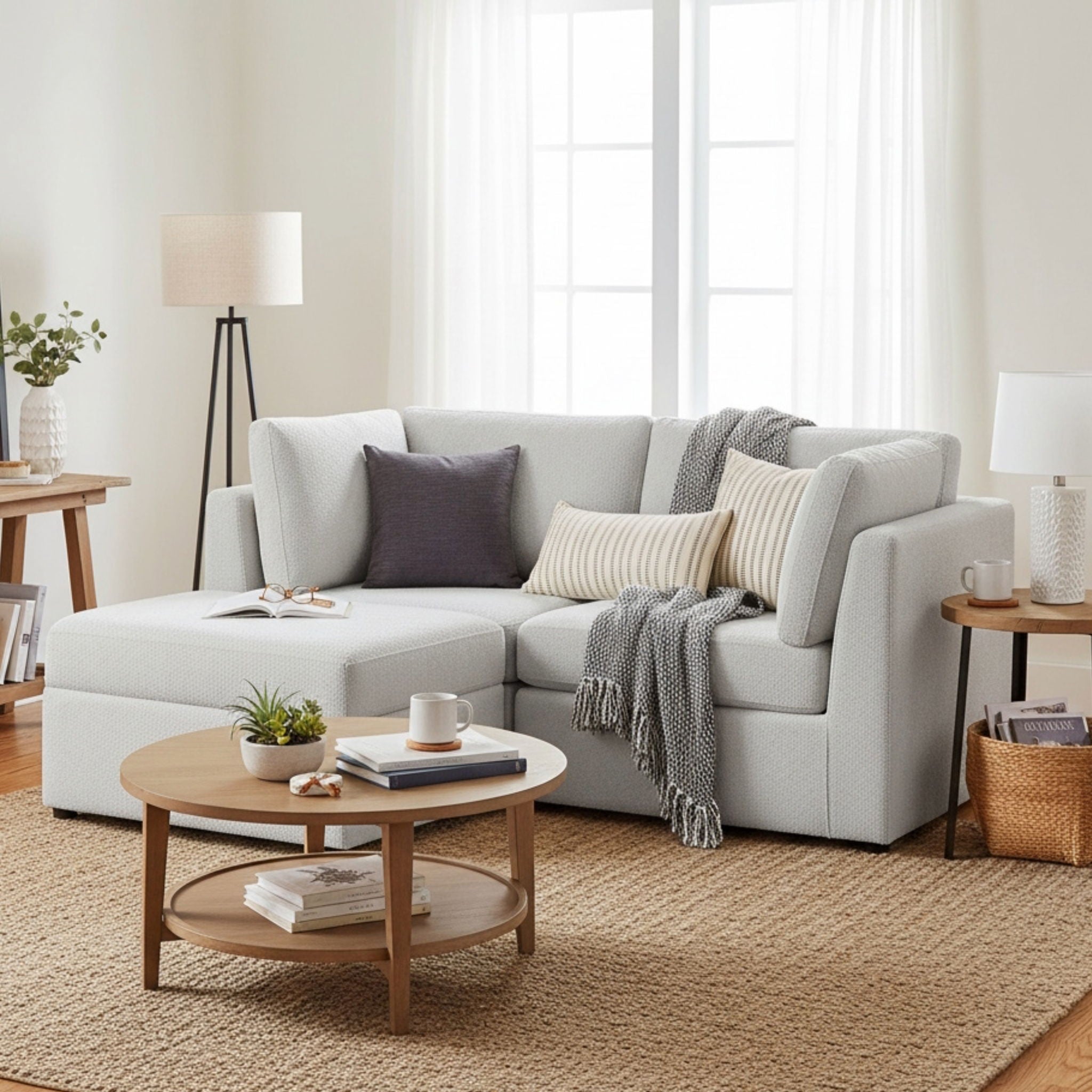 Chauncy - Sectional With Storage Ottoman by HouseOfZazla
