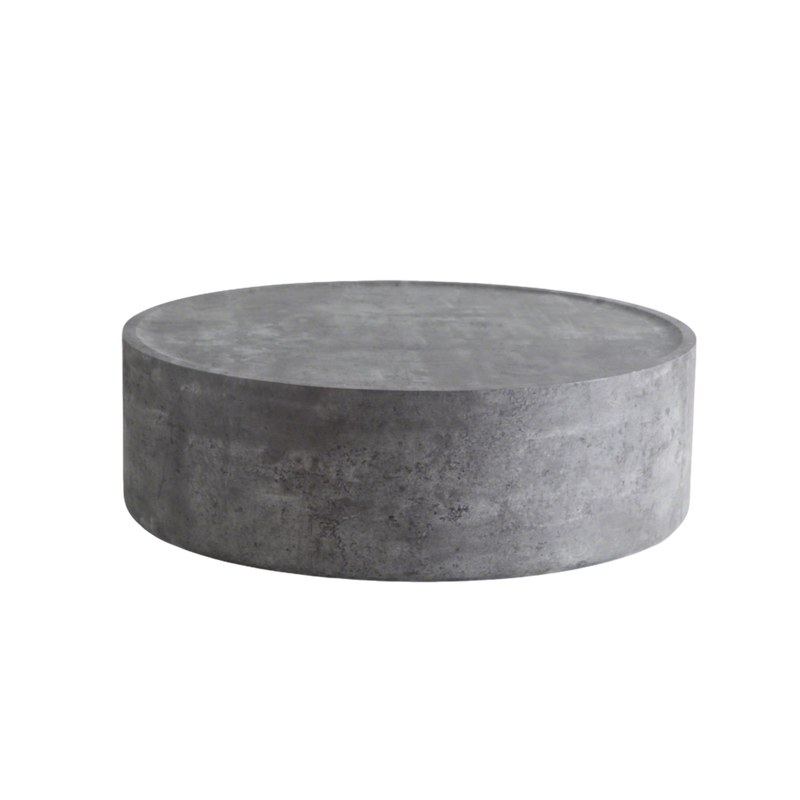 39.37" Round Coffee Table with Faux Concrete Finish by HouseOfZazla