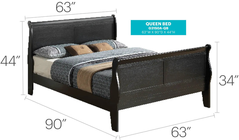 Panel Sleigh Bed by HouseOfZazla