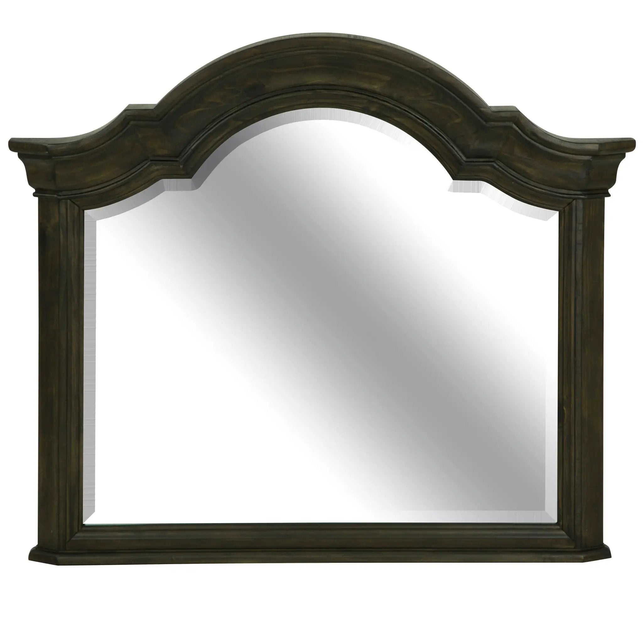Bellamy - Shaped Mirror - Peppercorn by Unique Piece Furniture
