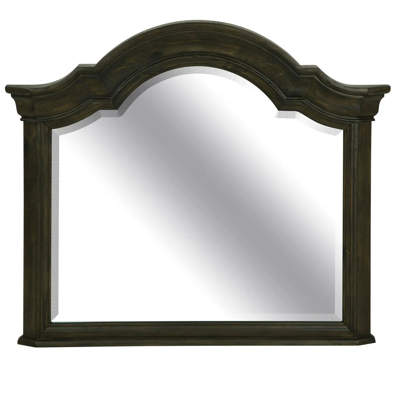 Bellamy - Shaped Mirror - Peppercorn by Unique Piece Furniture