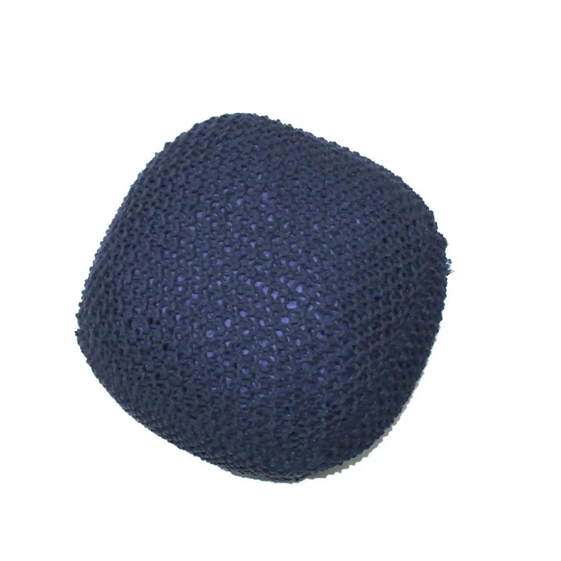 Semi Rounded Pouf Cable Knitted Perfect Seating by HouseOfZazla