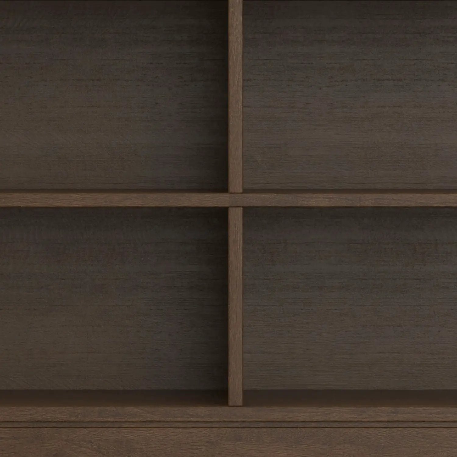 Harper - 4 Shelf Low Bookcase - Walnut Brown by HouseOfZazla