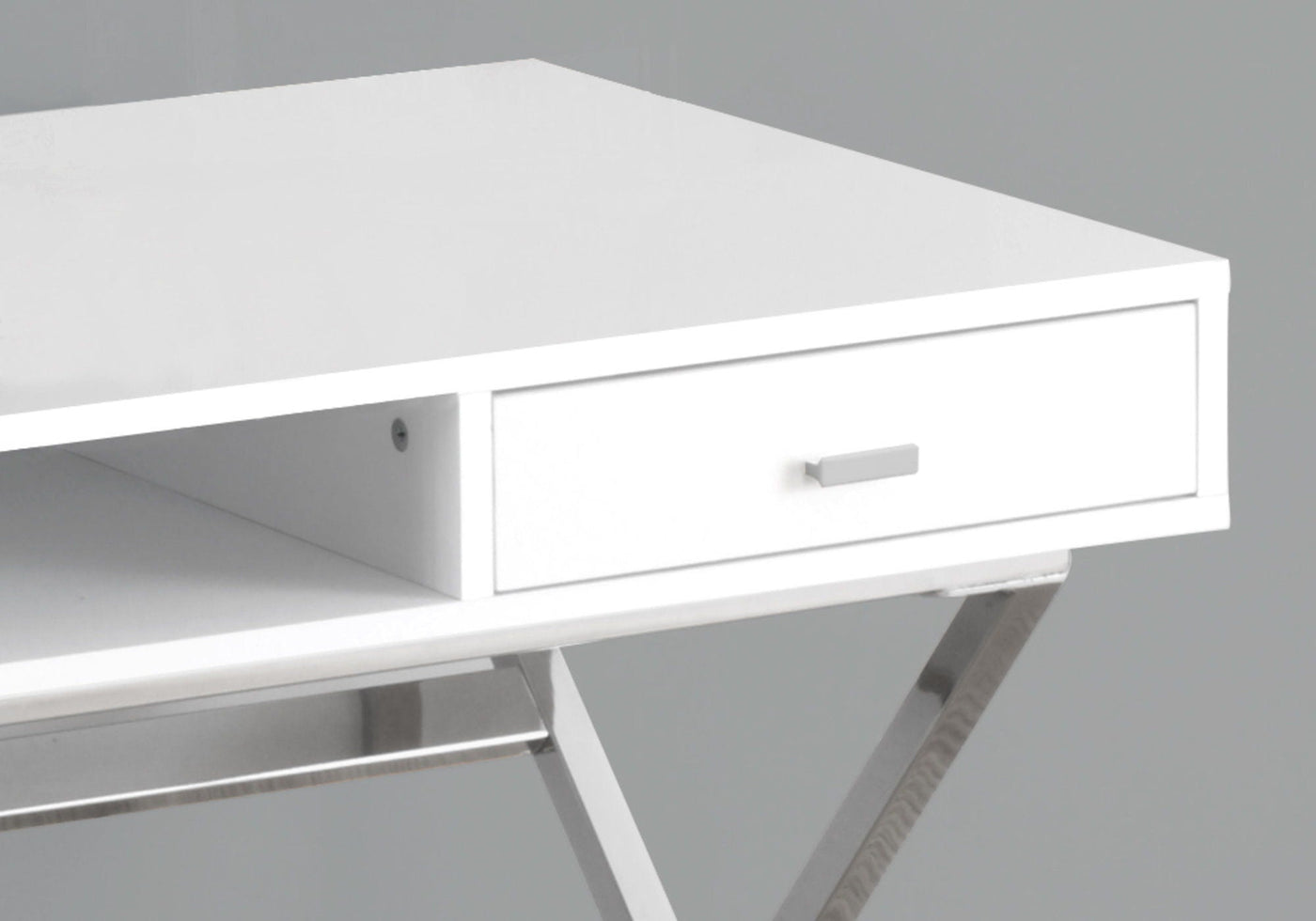 Computer Desk For Home Office, Laptop, Storage Drawers, Glossy Contemporary & Modern by Unique Piece Furniture