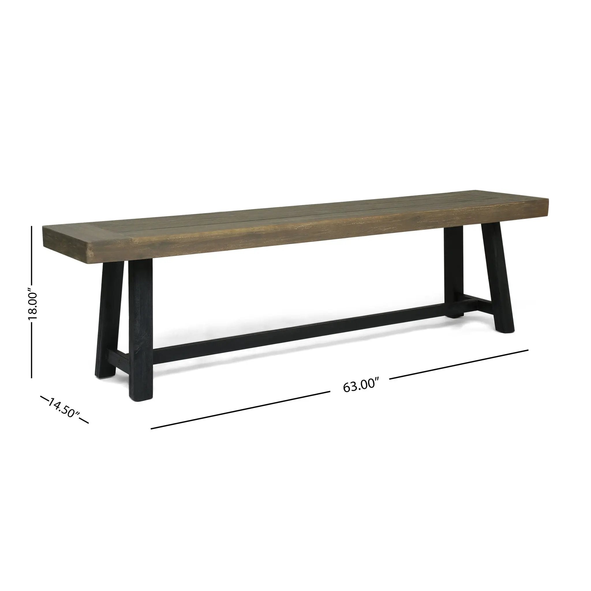 Cloud Outdoor Bench With Acacia Wood Frame And Slat Panel Design by HouseOfZazla