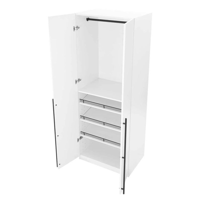 Lee - Free Standing Wardrobe Closet With Adjustable Shoe Shelves by HouseOfZazla