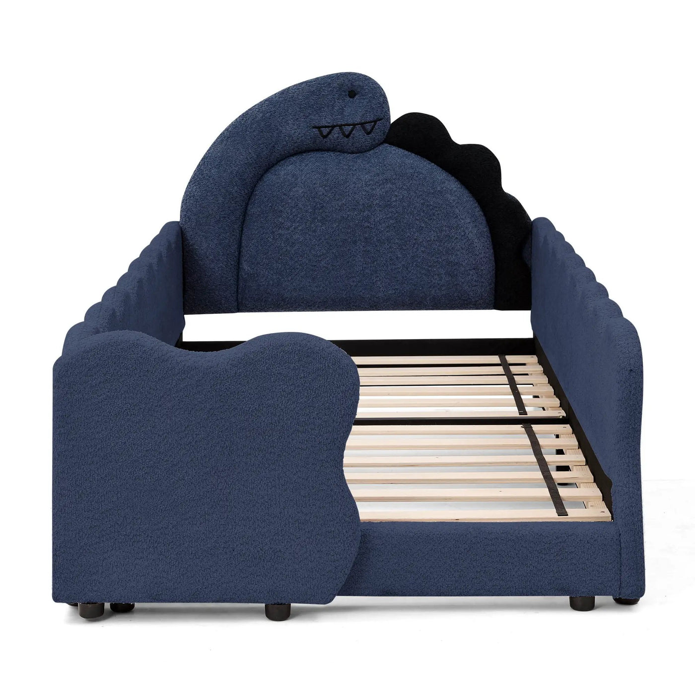 Cute Dinosaur Shaped Bed With Safety Guardrail, Toddler Frame by Unique Piece Furniture